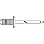 Aklās kniedes GESIPA Polygrip 4.8×25 Al/St, tvēriena diapazons 11.0–19.5 mm — iepakojumā 250