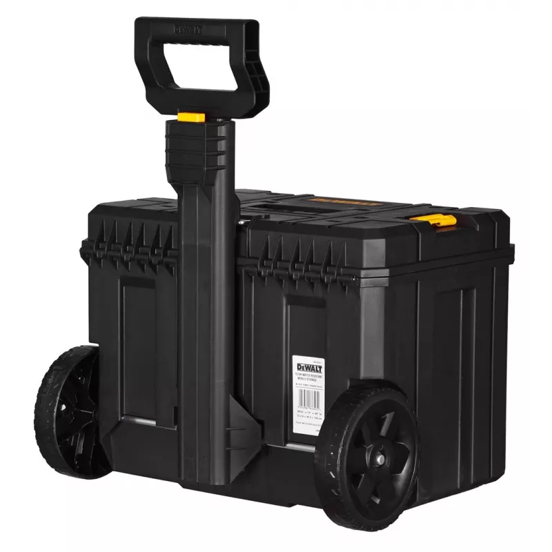 Instrumentu kaste DeWalt DWST83347-1 polikarbonāts, IP54, 512×435×635 mm, 50 kg kravnesība, riteņi, teleskopisks rokturis