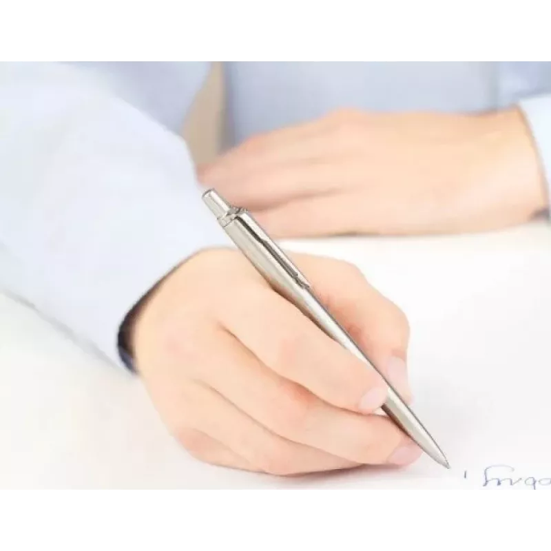 Lodīšu pildspalva un mehāniskais zīmulis Parker Jotter Steel CT sudraba