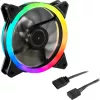 SHARKOON Shark Blades PWM ARGB 120mm korpusa ventilators - melns