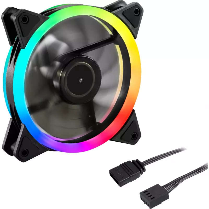 SHARKOON Shark Blades PWM ARGB 120mm korpusa ventilators - melns
