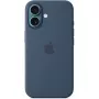 Silikona maciņš Apple iPhone 16 MagSafe Denim vāciņš zils 6,1 colla