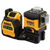Lāzera nivelieris DeWalt DCE089D1G18-QW zaļš stars, pašizlīdzinošs, 360° ar uztvērēja savietojamību