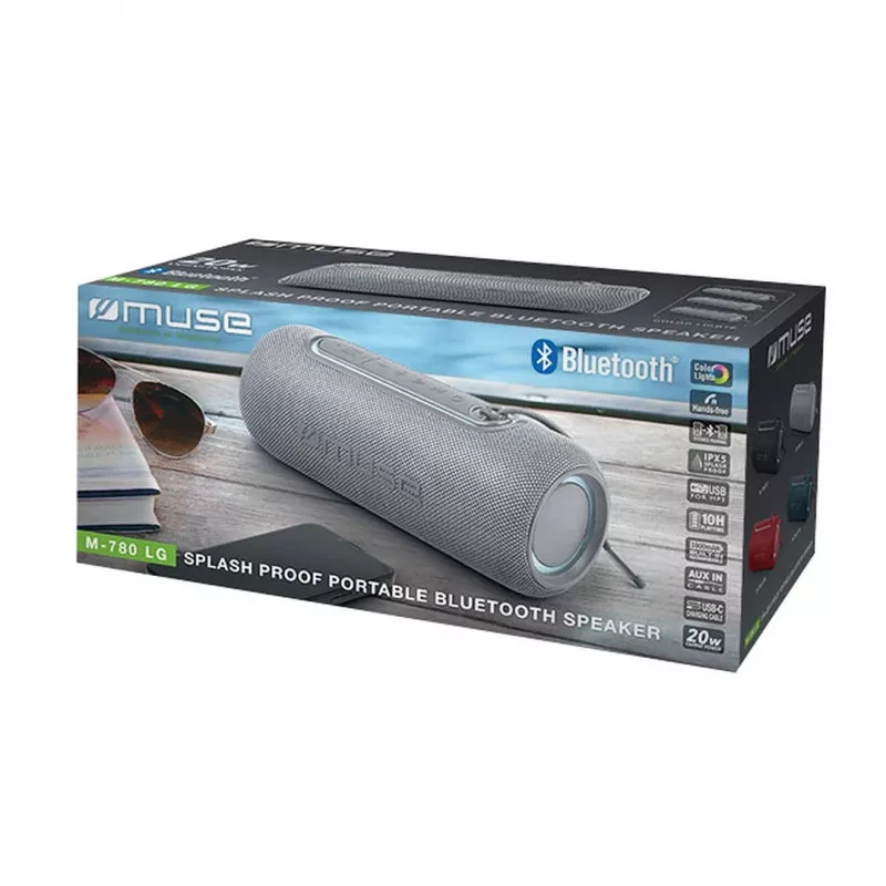 Muse M-780 LG bezvadu skaļrunis, sudraba krāsa