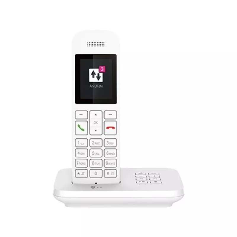Telekom Sinus A12 analogais/DECT telefons, balts