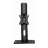 Gembird MS-D1-01 Monitora galda statīvs, regulējams augstums, melns