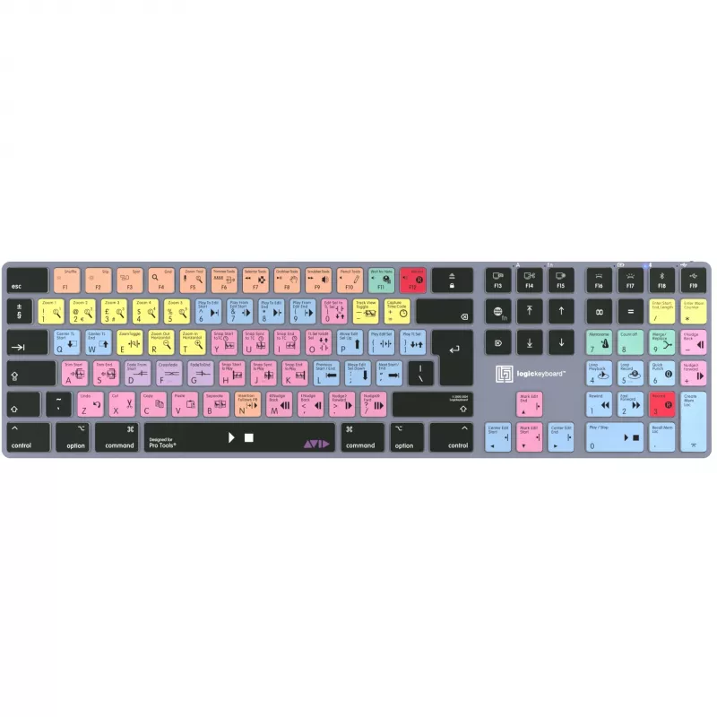 Klaviatūra LogicKeyboard LKB-PT-TM — Pilnizmēra (100%) Bluetooth QWERTZ vācu, titāna pelēks