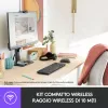 Logitech Wireless Combo MK220 - tastatūras un peles komplekts - bezvadu - 2,4 GHz - itāļu - tumši pelēks (920-003721)