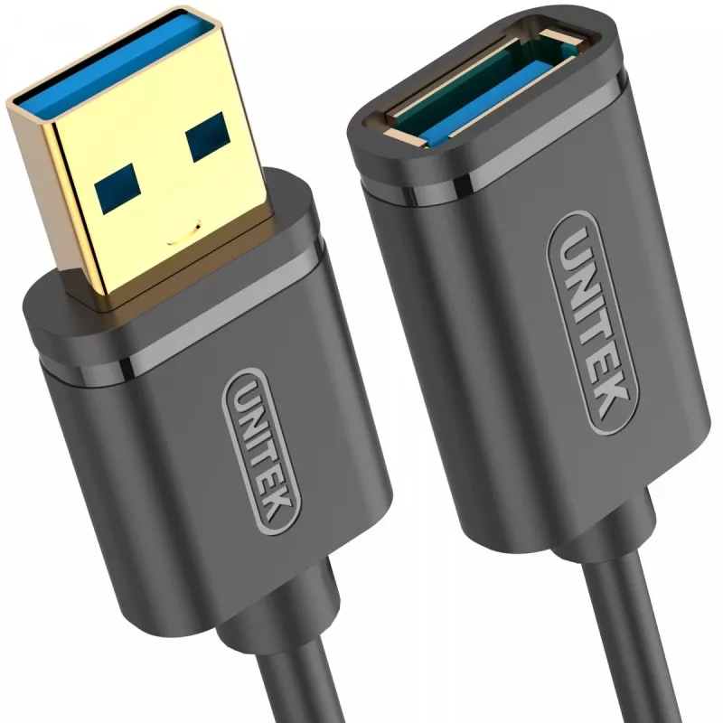 UNITEK Y-C457GBK USB kabelis USB 3.2 Gen 1 (3.1 Gen 1) 1 m USB A Melns