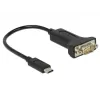 Seriālais kabelis DeLOCK 63908 melns 0,15 m DB-9