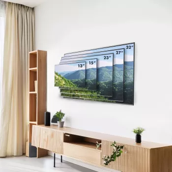 Maclean MC-417 Pilnas kustības TV un monitora sienas stiprinājums 13-32 30kg maks. VESA 100x100 Melns pulverkrāsots universāls turētājs kronšteins regulējams attālums no sienas grozāms slīpums