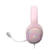 Austiņas Subsonic Spectra LED spēļu austiņas Sweety Pink