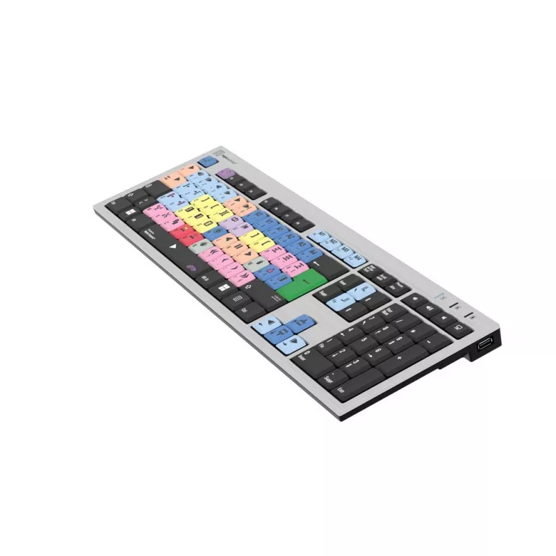 Logickeyboard LKB-MCOM4-AJPU-FR tastatūra USB AZERTY franču sudraba (LKB-MCOM4-AJPU-FR)