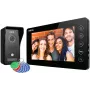 Video durvju telefons EURA VDP-76A3 melns monitors