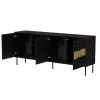 Cama INSERTO 3D1W kumode 190x40x80 melns + LED