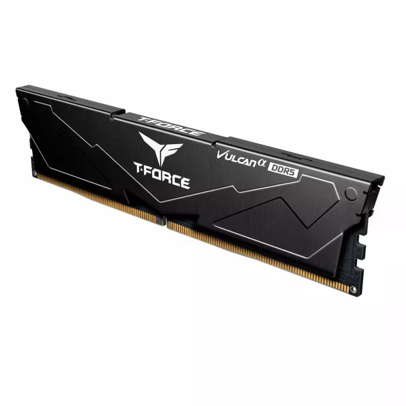 Team Group VULCAN FLABD516G6000HC3001, 16 GB, 1 x 16 GB, DDR5, 6000 MHz, 288-pin DIMM, Melns