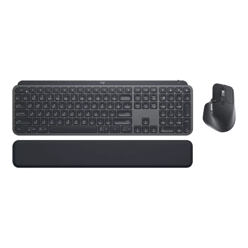 Logitech MX Keys Combo for Business - Tastatūras un peles komplekts - ar fona apgaismojumu - Bezvadu - Bluetooth LE - QWERTY - GB - Grafīts
