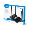 Cudy LT500 bezvadu maršrutētājs Fast Ethernet Divjoslu (2.4 GHz / 5 GHz) 4G Melns