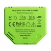 Iebūvēts dimmers Shelly Dimmer Gen3 — LED max 150W, Halogēns max 200W, 220–240V, bezvadu, melns/laima