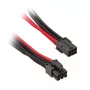 SilverStone 6-Pin-PCIe uz 6-Pin-PCIe kabelis 250mm - melns/Sarkans