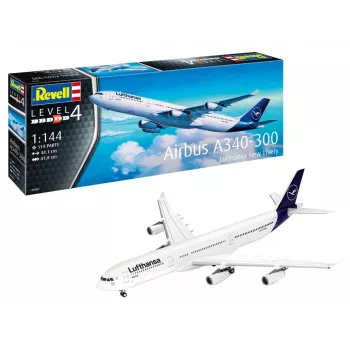 Plastmasas modelēšanas komplekts REVELL Airbus A340-300 Lufthansa New Livery mērogā 1:144