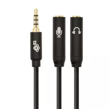 Adapter TB 3.5mm MiniJack sadalītājs 1x 3.5mm spraudnis uz 2x 3.5mm ligzdām, modelis AKTBXAJ0P2J030B