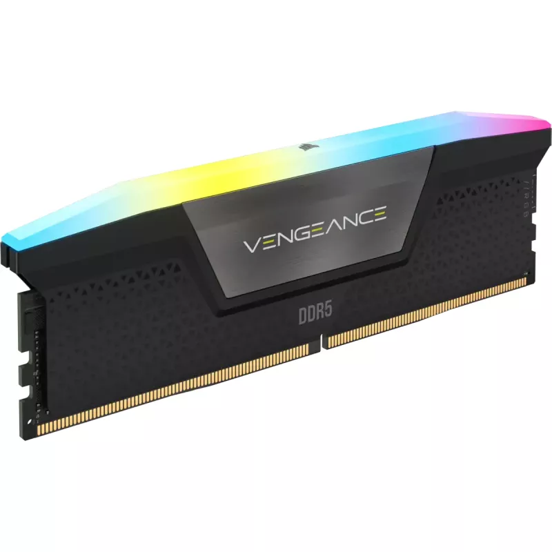 DIMM 64 GB DDR5-6400 (2x 32 GB) Dual-Kit, Arbeitsspeicher schwarz, CMH64GX5M2B6400C32, Vengeance RGB, INTEL XMP