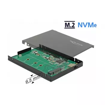 SSD korpuss DeLOCK 42609 Melns M.2
