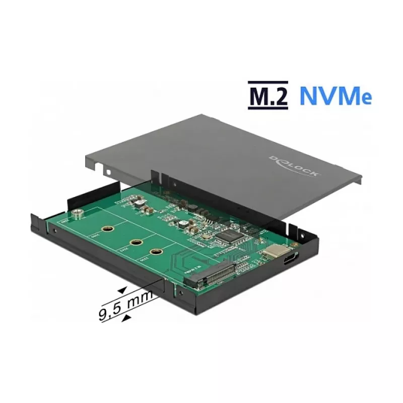SSD korpuss DeLOCK 42609 Melns M.2