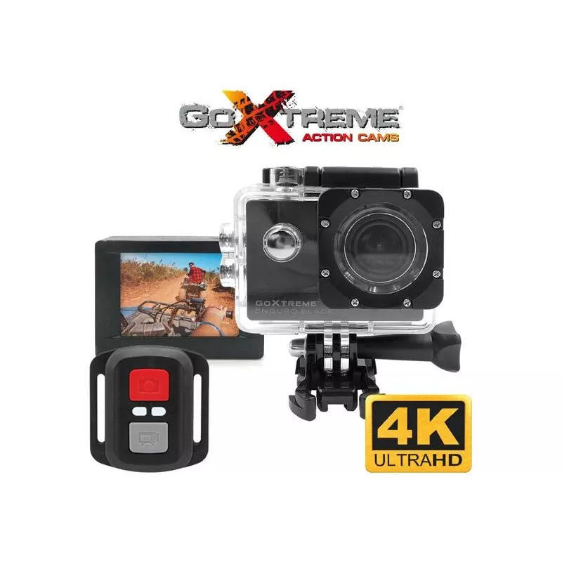 Easypix GoXtreme Enduro Melns - Action Camera - montējama - 4K / 30 fps - 8.0 MPix - Wi-Fi - zemūdens līdz 30 m - Melna