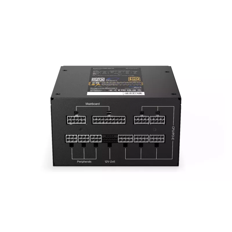 ENDORFY Supremo FM6 850 W barošanas bloks, 24-pin ATX, pilnībā modulārs, 80 PLUS Gold, 120 mm ventilators, melns
