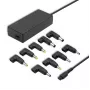 Qoltec 50012 Automātiskais universālais barošanas adapteris 90W | 9 spraudņi | + strāvas kabelis