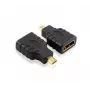 Techly IADAP-HDMI-MD kabeļu savienotāju adapteris Micro HDMI D Melns