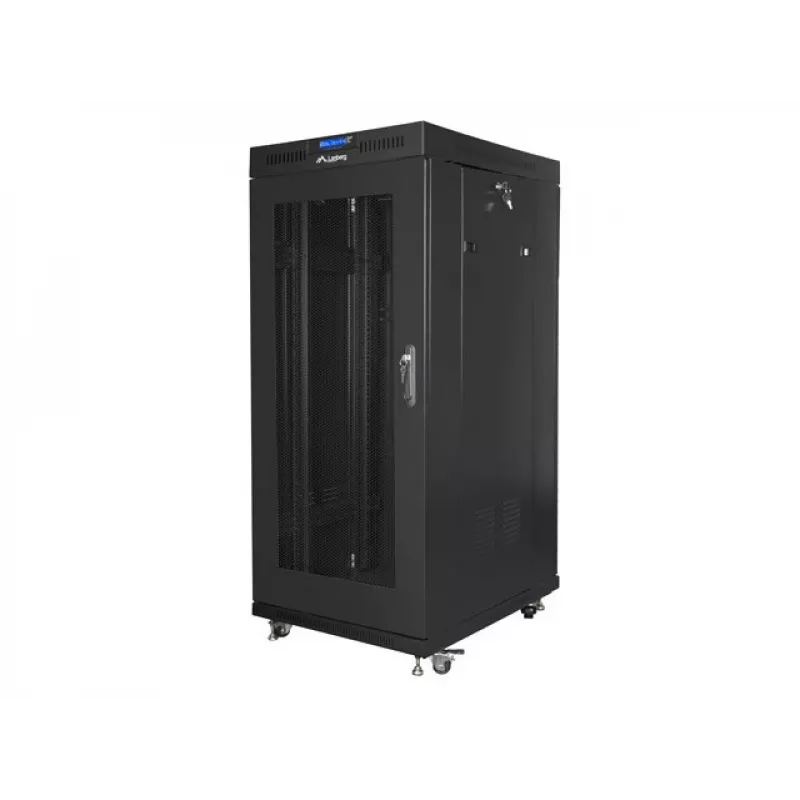 Brīvi stāvošs statīvs Lanberg FF01-8822-23BL 22U 1200kg Melns