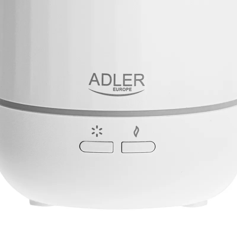 Ultraskaņas aromātu difuzors Adler AD 7968 — balts, telpām līdz 25 m²