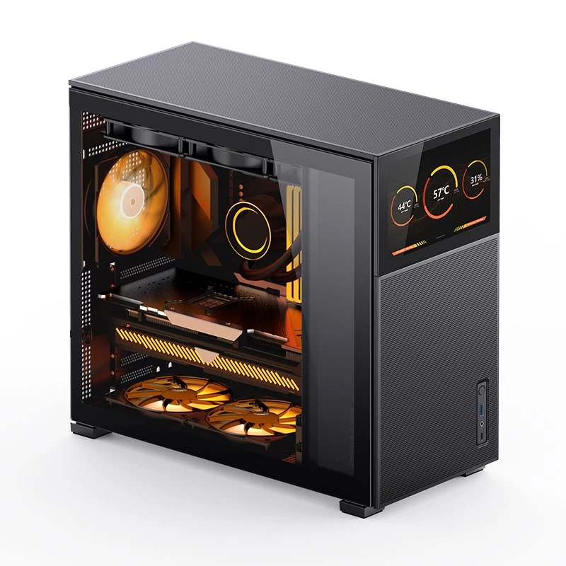 PC korpuss Jonsbo D41 MESH Midi Tower Melns