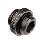 Adapter Alphacool G1/4 AG uz G1/4 AG, metāla leņķa savienojums, melns