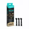 happybrush ECO R2 rezerves birstes galviņas, melnas, 3 gab.