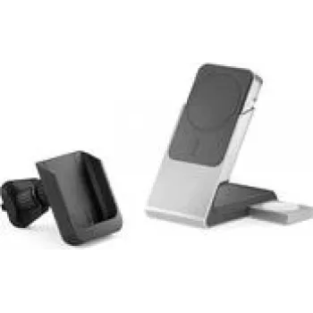 Pārnēsājams akumulators Alogic Matrix+ Wireless 3-in-1 Ladestation MagSafe + Vent Mount, 5000mAh