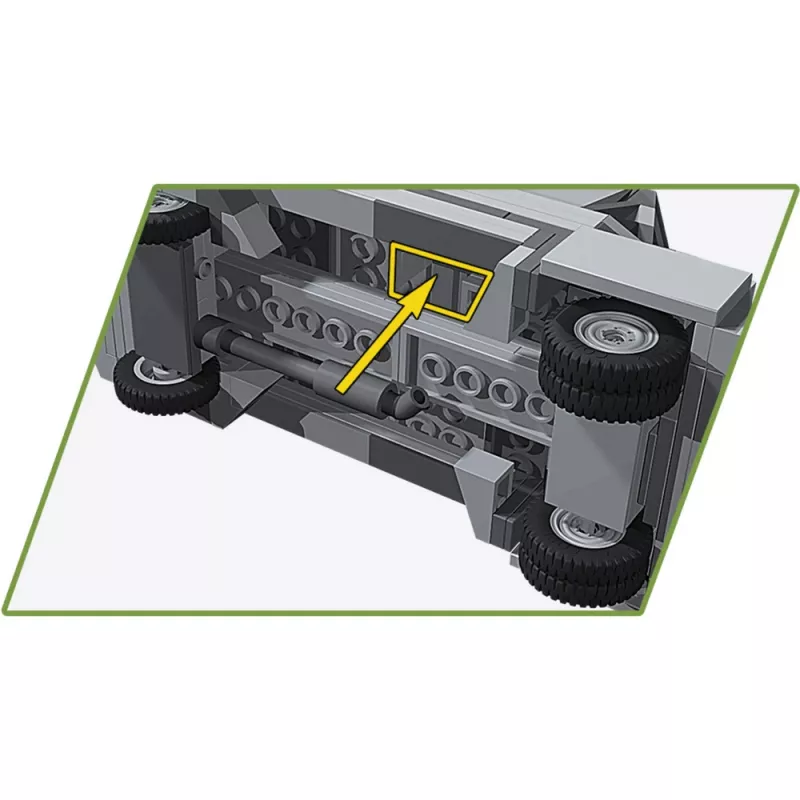 COBI 3114 Historical Collection improvizētais bruņuauto Kubus, Varšavas sacelšanās, 302 detaļas