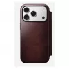 Mobilā tālruņa vāciņš Nomad Modern Leather Folio priekš Apple iPhone 17 Pro, 6,3 collas (16 cm), ādas, bordo
