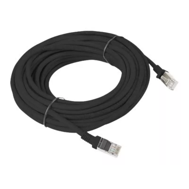 Tīkla kabelis LANBERG PCU6-10CC-1000-BK RJ-45 Cat6 U/UTP 10 m Melns