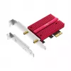 Iekšējā WLAN Bluetooth tīkla karte Cudy WE9300S PCIe, Wi‑Fi 7 (802.11be) Tri‑band 2.4/5/6 GHz, 5765 Mbit/s, Bluetooth 5.4, ārējā 2x2 antena