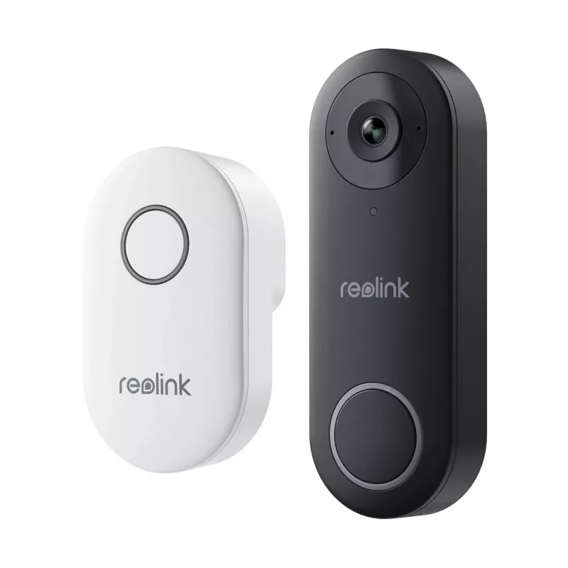 Reolink D340W Video Durvju Zvans 5MP Wi-Fi Personu Noteikšana Divvirzienu Audio