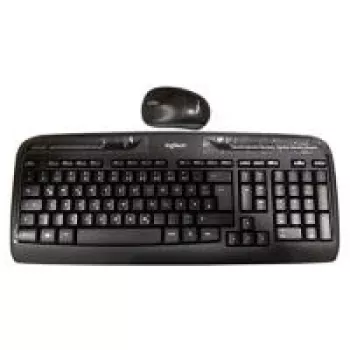 Logitech Wireless Combo MK330, tastatūras un peles komplekts, vācu, melna (920-003967)