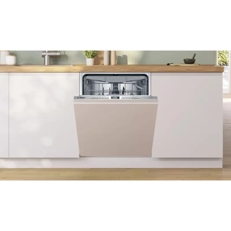 Iebūvējamā trauku mazgājamā mašīna Bosch SMV4ECX28E — 13 galda piederumu komplekti, energoefektivitātes klase A++