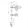 Maclean MC-967 Divu monitoru vertikālais galda stiprinājums, VESA max 100x100, 13-27 inch, 2x 9 kg, pulverkrāsots, ar slīpumu, rotāciju un regulēšanu