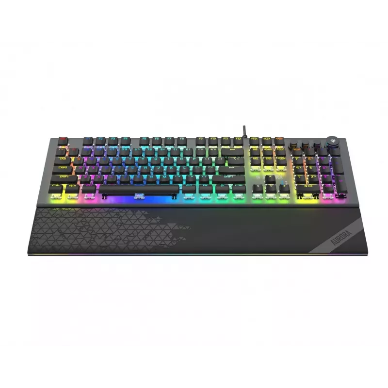 iBox Aurora K-5 tastatūra USB QWERTY Sudraba