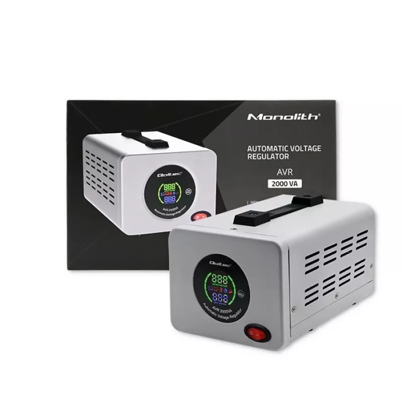 Qoltec 50724 Automātiskais sprieguma stabilizators AVR 2000VA