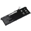 Baterija zaļa Cell AC52 priekš Acer Aspire E11 ES1-111M ES1-131 E15 ES1-512 Chromebook CB3-111 CB5-311, 11.4V 2200mAh Li-Ion, 3 elementi, melna